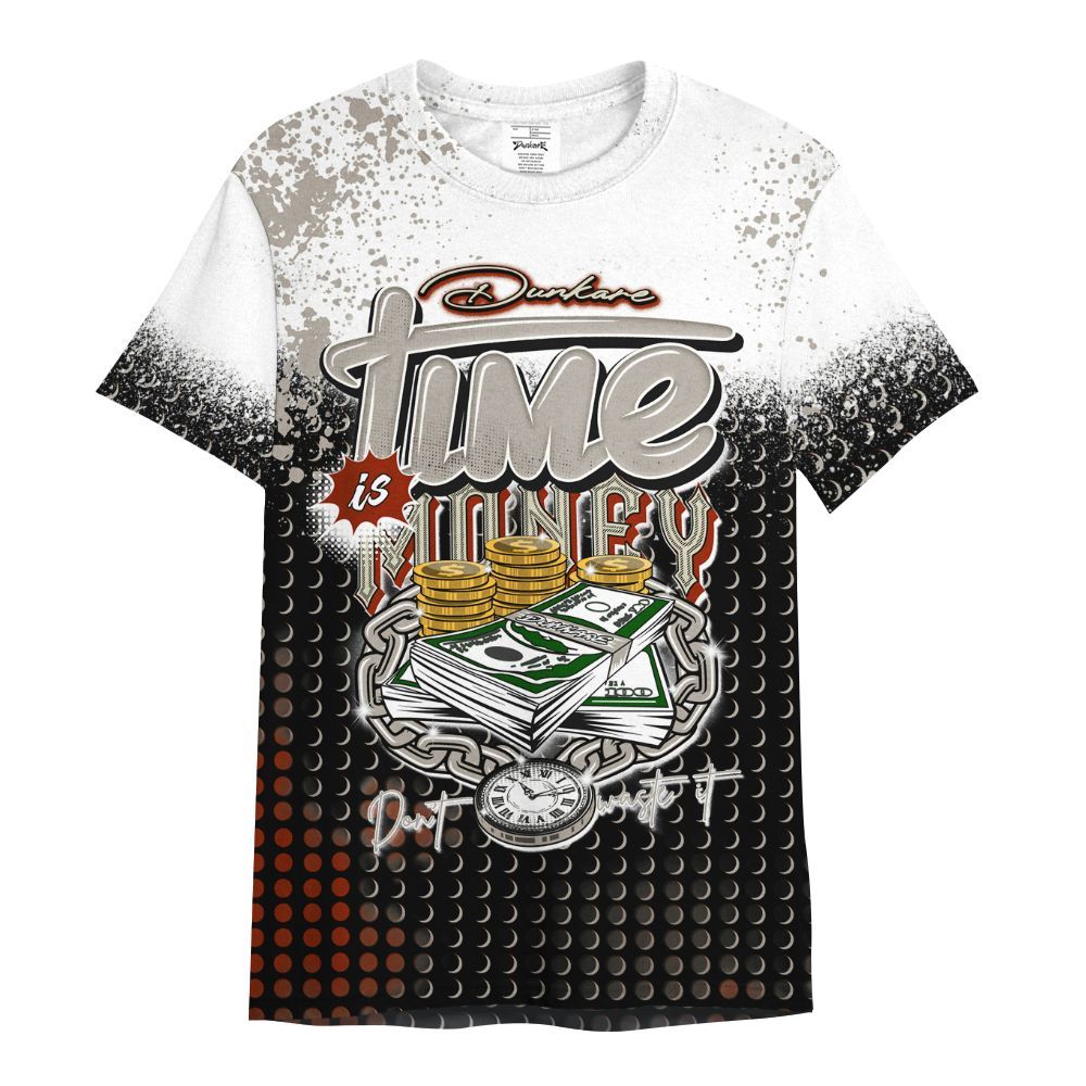 Shirt To Match El Grito 5s - Halftone Time Is Money All Over Print
