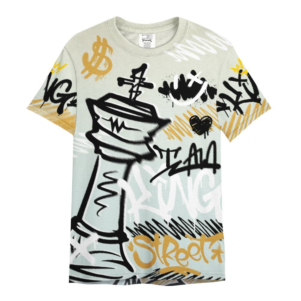 Shirt To Match Pure Platinum 4s - Street King Chess Streetwear All Over Print