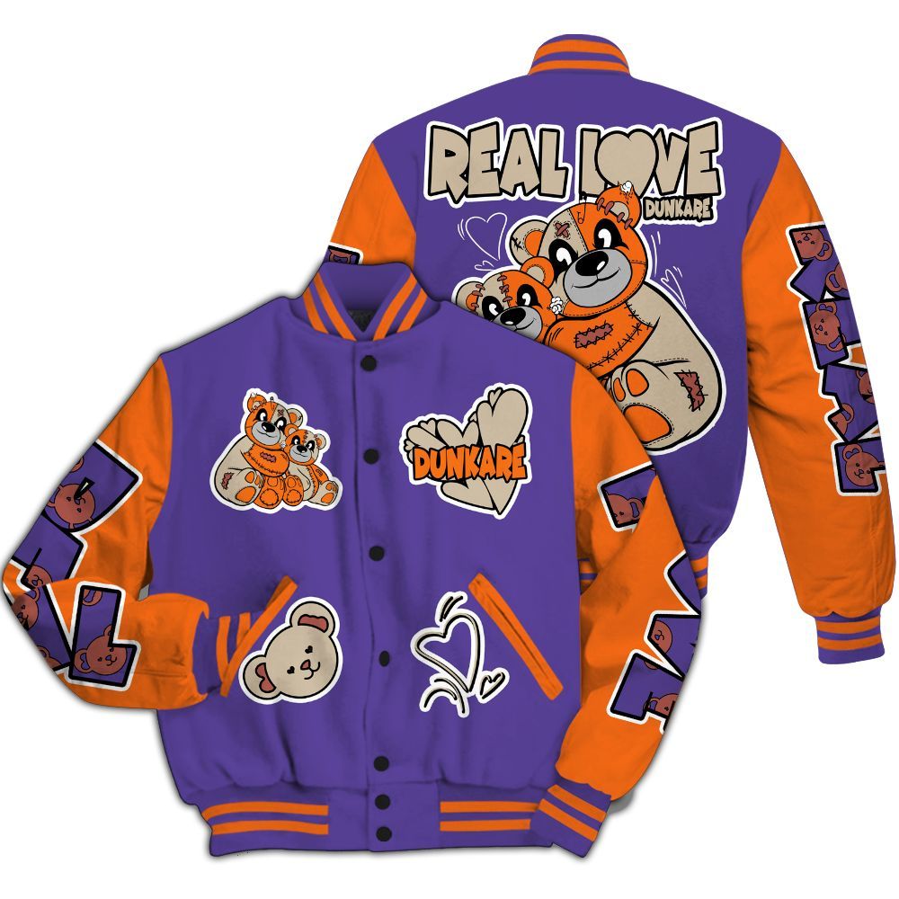 Varsity Jacket To Match Air Max Waffle SP Voltage Purple - Sincere Fondness Bear All Over Print