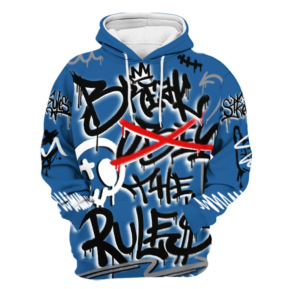 Hoodie To Match French Blue 13s - Break Rules Streetwear All Over Print