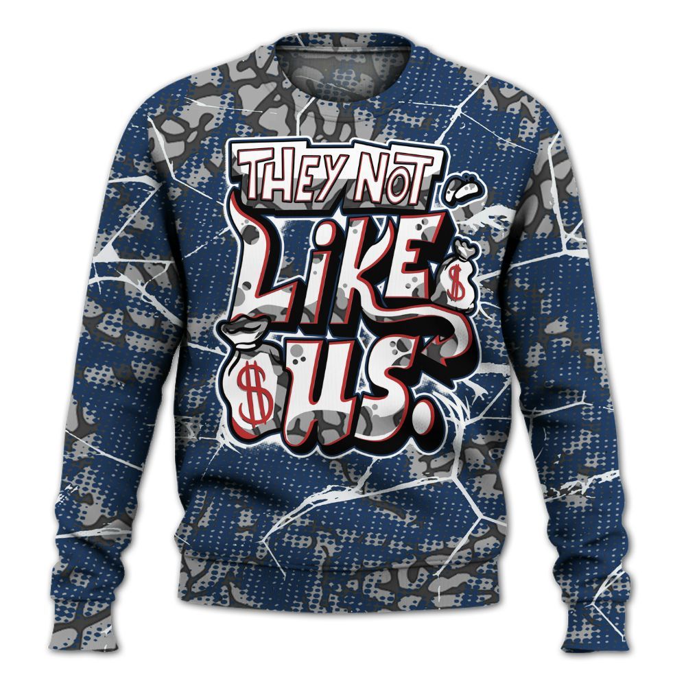 Sweatshirt To Match SP Sport Royal 3s - Dislike Us Graphic All Over Print