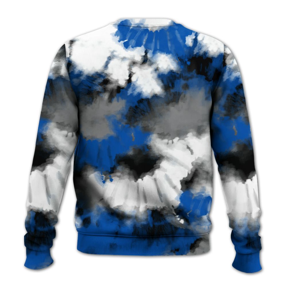 Sweatshirt To Match Racer Blue 5s - Tie Dye FK Around Find Out All Over Print