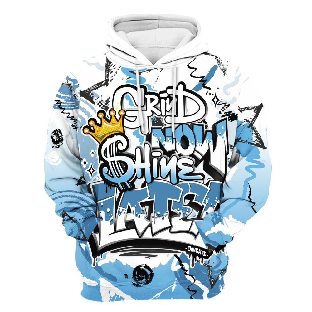 Hoodie To Match Melo 12s - Grind Shine Later Drip All Over Print