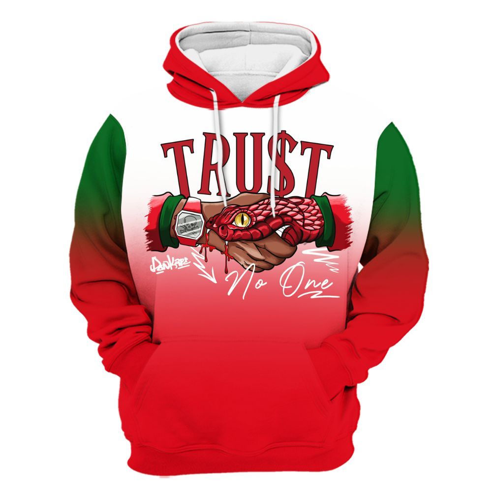 Hoodie To Match Chicago 13s - Snake Trust No One Drip All Over Print