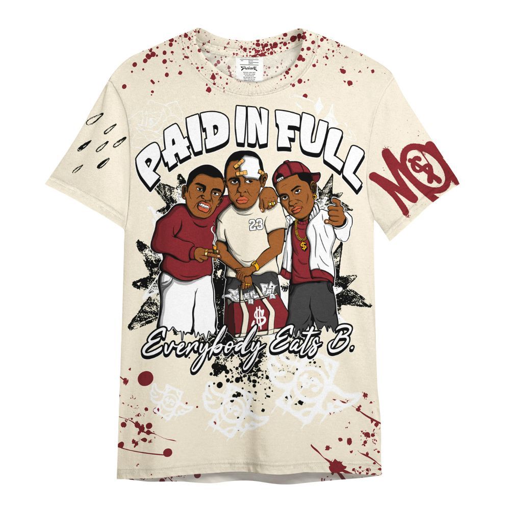 Shirt To Match Valentine's Day 2026 4s - Everybody Paid In Full Crayon All Over Print