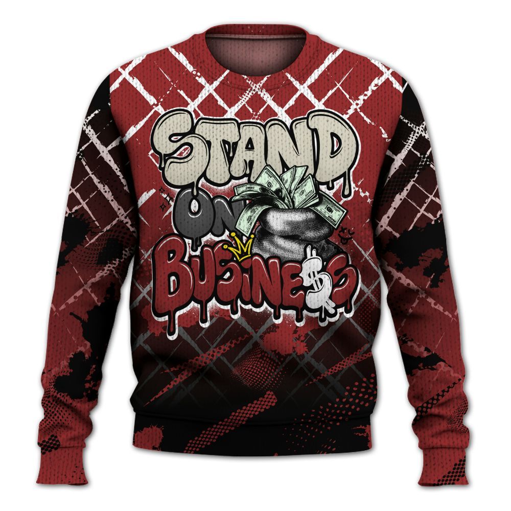 Knitted Sweater To Match High 85 Bred 1s - Halftone Stand Business Dripping