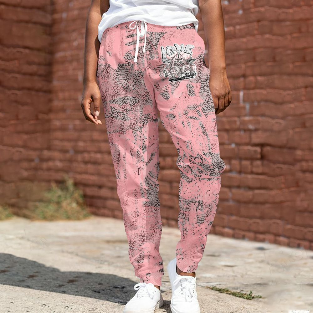 Sweatpant To Match Retro Wings 3s - Skull Love All Over Print