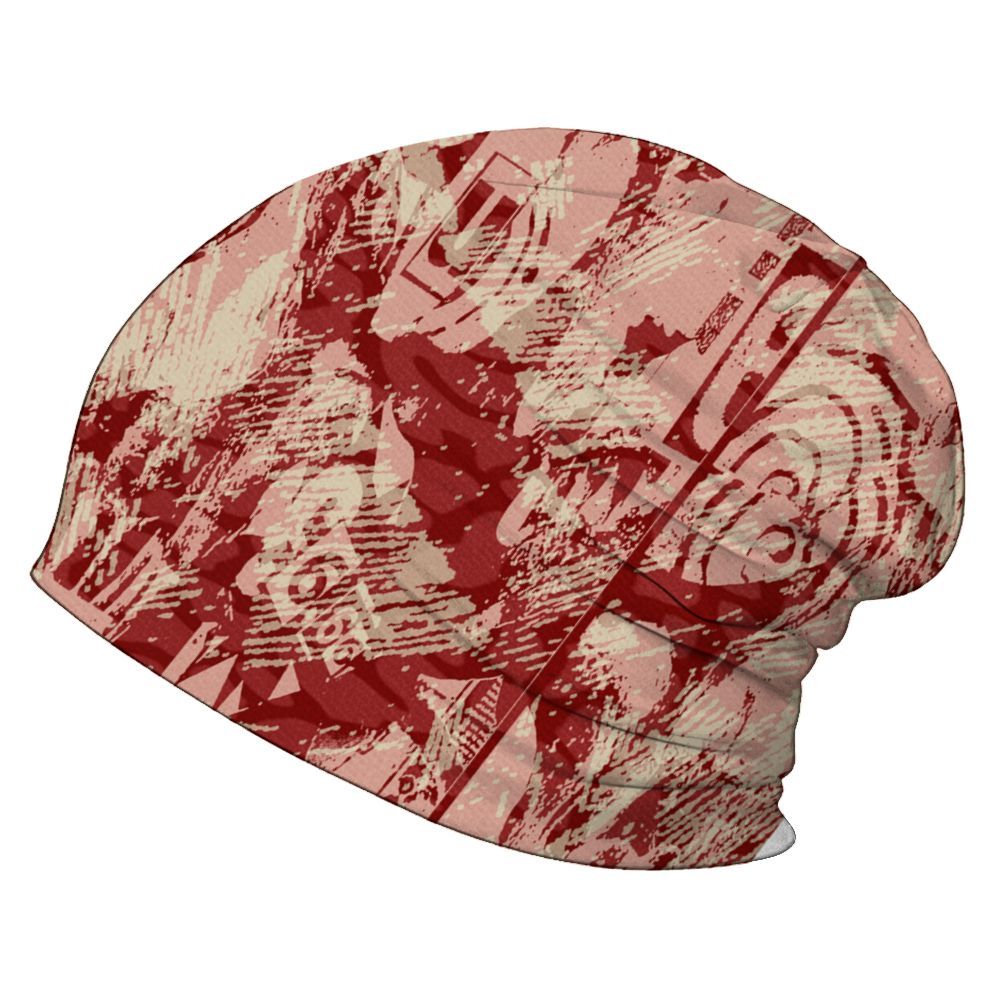 Beanie Hat To Match Valentines Day 3s - Grunge Pattern Graphic