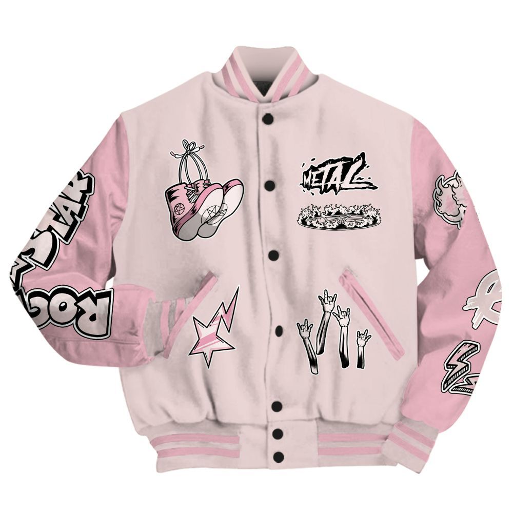 Varsity Jacket To Match Dunk Low KD 17 Aunt Pearl - Punk Rock Raccoon All Over Print