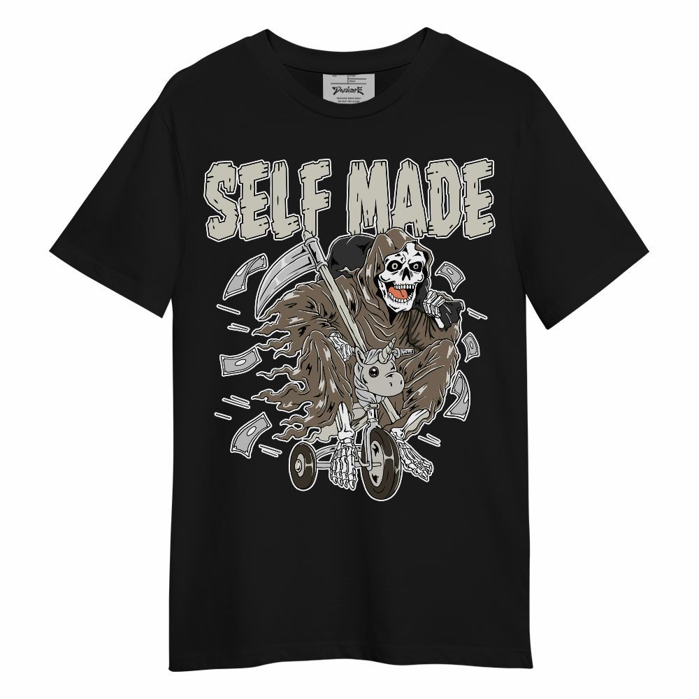 Shirt To Match Low OG Dark Mocha 1s - Self Make Skeleton Unisex Shirt
