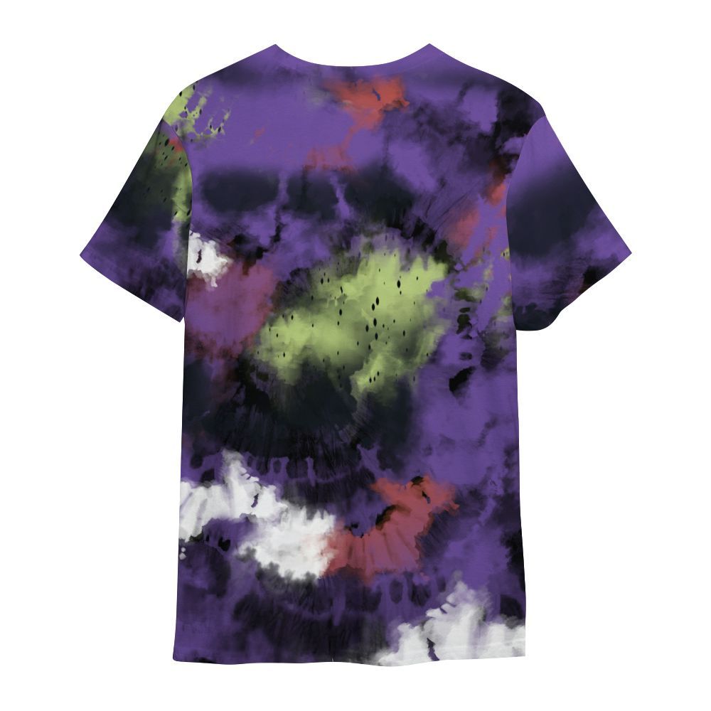 Shirt To Match Canyon Purple 4s - God Blessed Tie Dye All Over Print