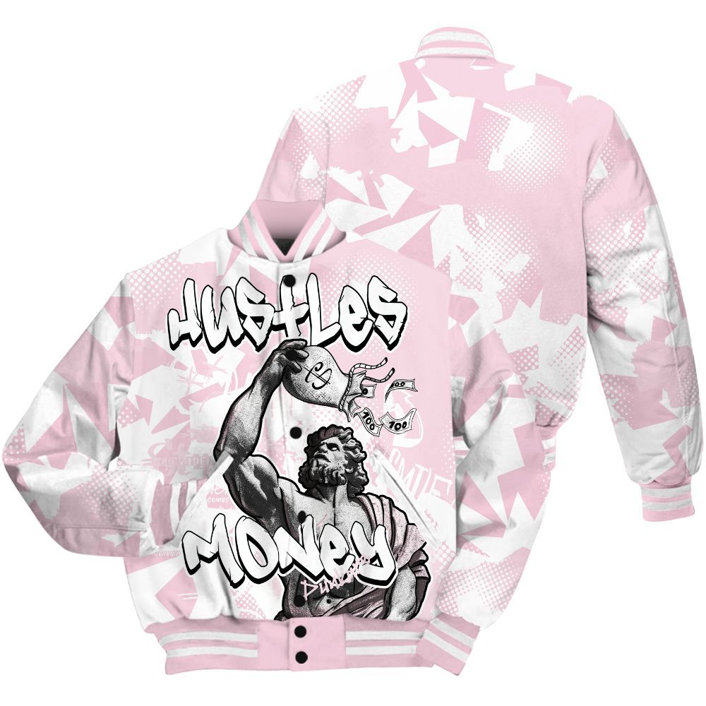 Varsity Jacket To Match Orchid 4s - Huslte Money Retro All Over Print