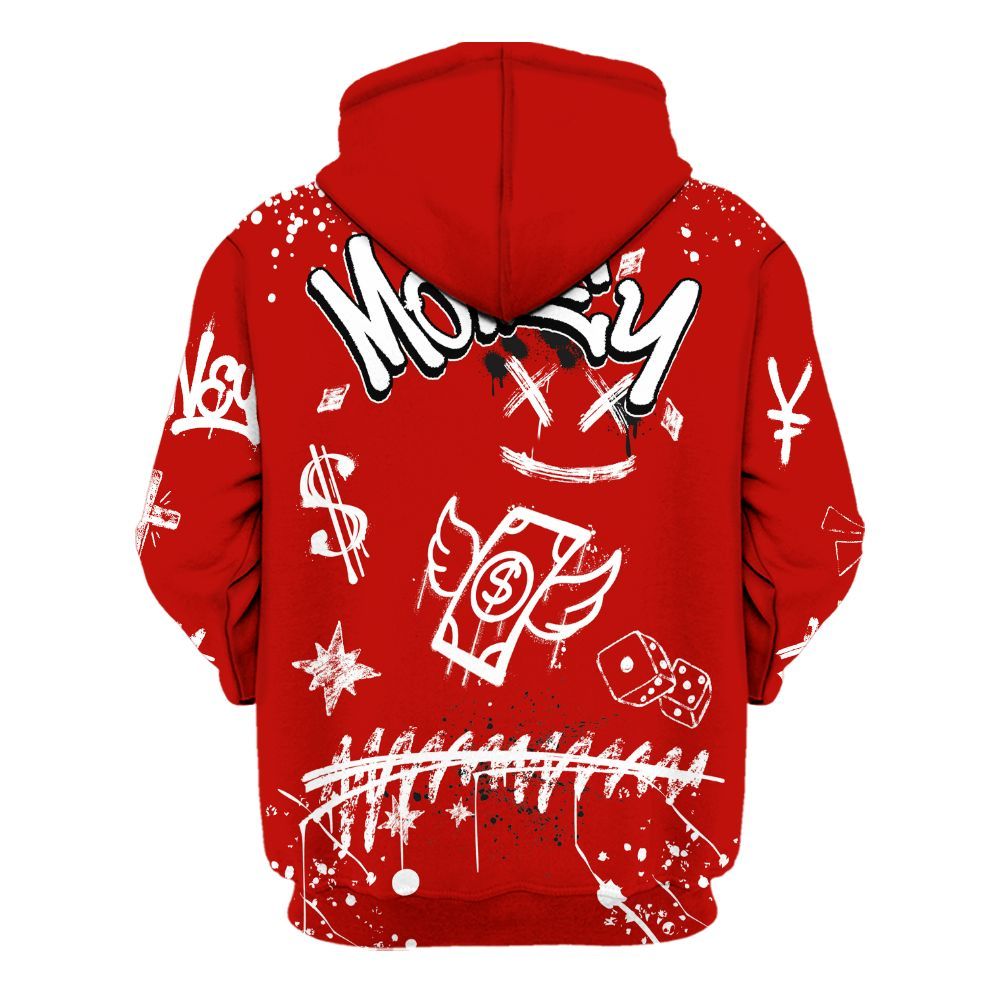Hoodie To Match Retro Fire Red 6s - Everybody Paid In Full Crayon All Over Print