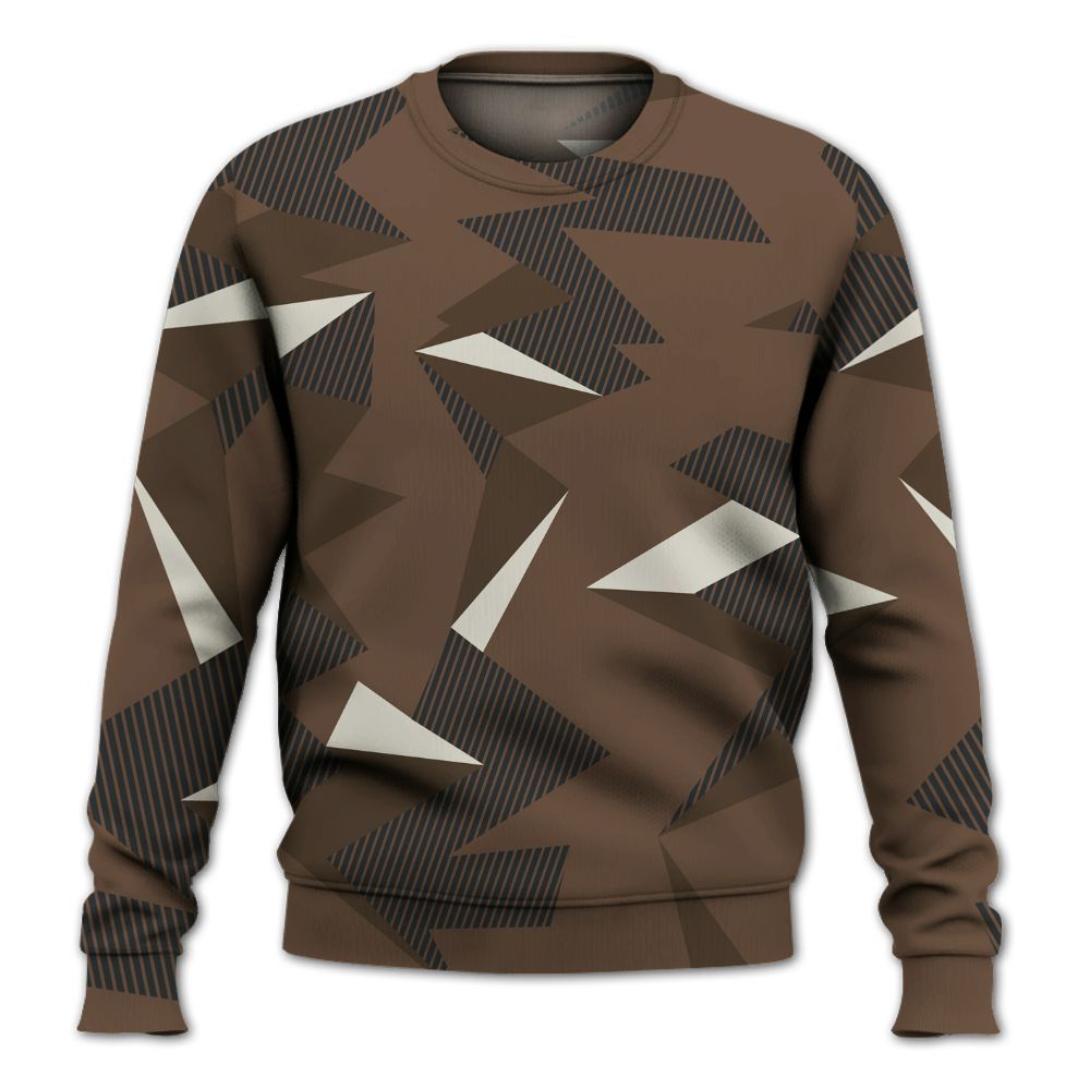 Sweatshirt To Match Palomino 1s - Geometric Camouflage Pattern All Over Print