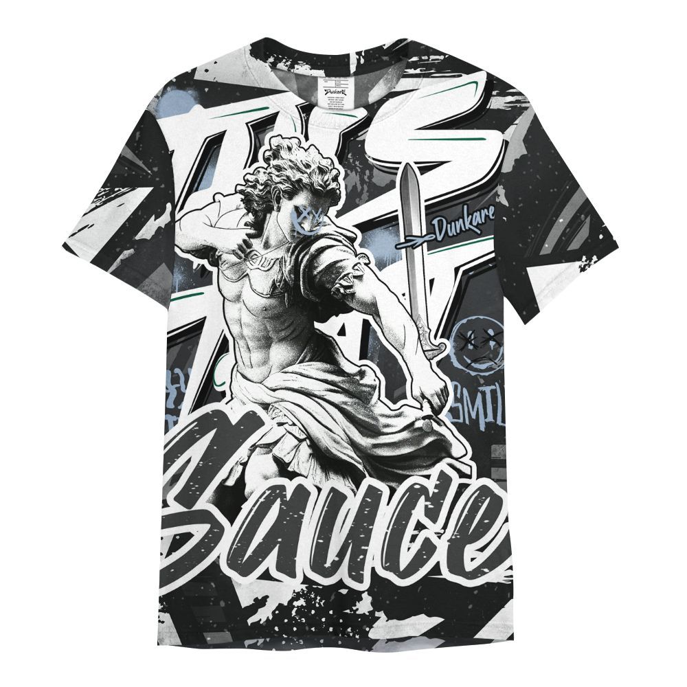 Shirt To Match Reverse Black White 6s - This That Sauce Retro All Over Print