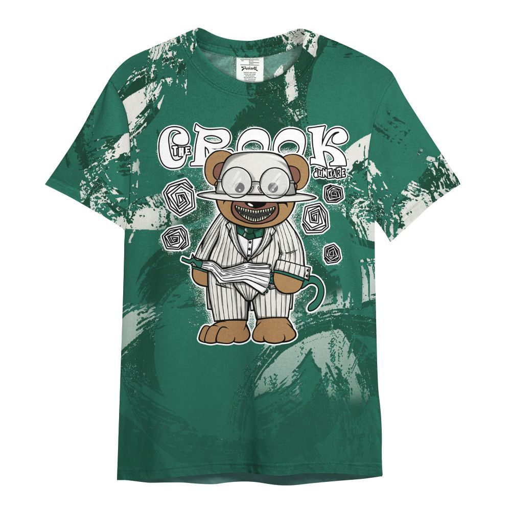 Shirt To Match Oxidized Green 4s - Swindler Bear Circle Slpash All Over Print