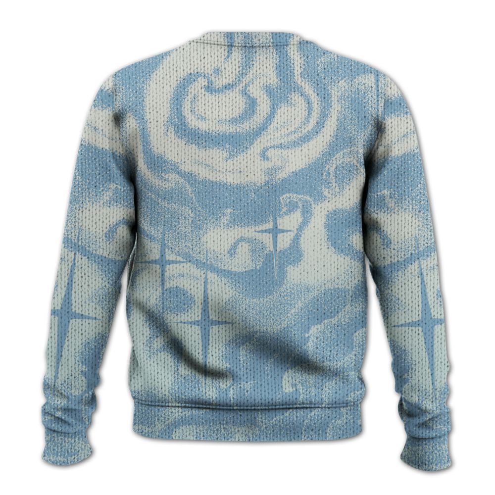 Sweater To Match Denim Worn Blue 2025 4s - Angel Hustle Money Graphic