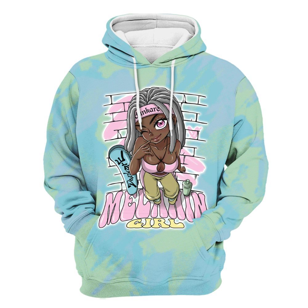 Hoodie To Match SB Dunk Low Visty - MelaninGirl Abstract Halftone All Over Print