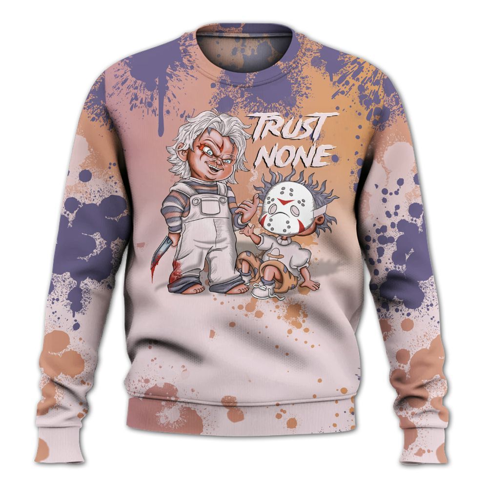 Sweatshirt To Match Book Sunrise 1s - Trust No One Scary All Over Print