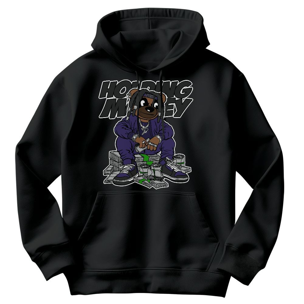 Sweatshirt To Match Retro Court Purple 13s - Possessing Moneys Bear Graphic