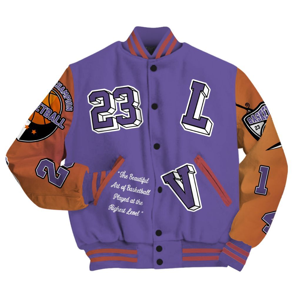 Varsity Jacket To Match Book Sunset 1s - The GOAT Got Em Streetwear All Over Print
