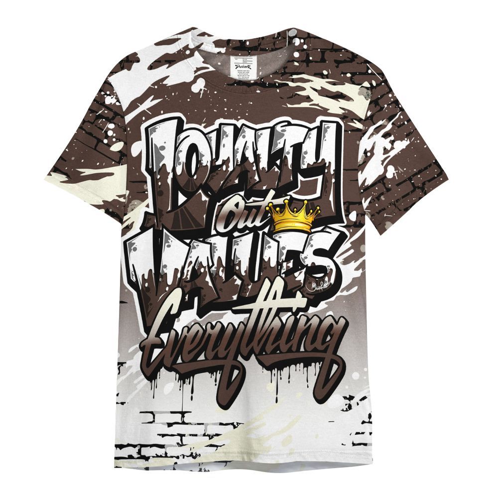 Shirt To Match SoleFly Cafecito 12s - Values Of Loyalty Drip All Over Print