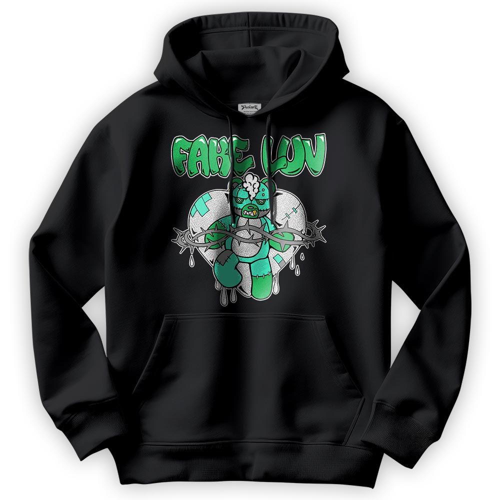Sweatshirt To Match Black Green Glow 3s Hoodie - False Romance Hugz Hoodie Unisex