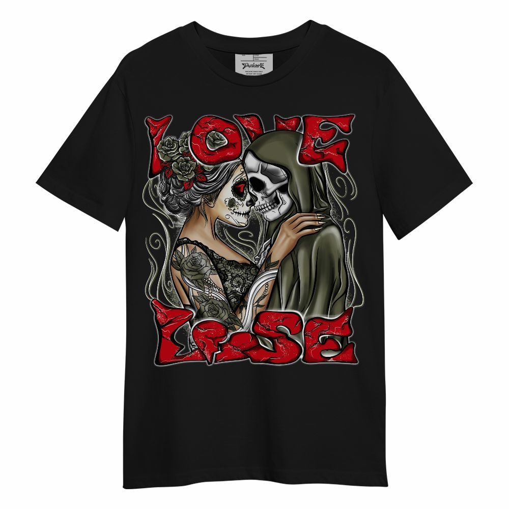 Shirt To Match Travis Scott Low OG Medium Olive 1s - Loves Lose Unisex Shirt