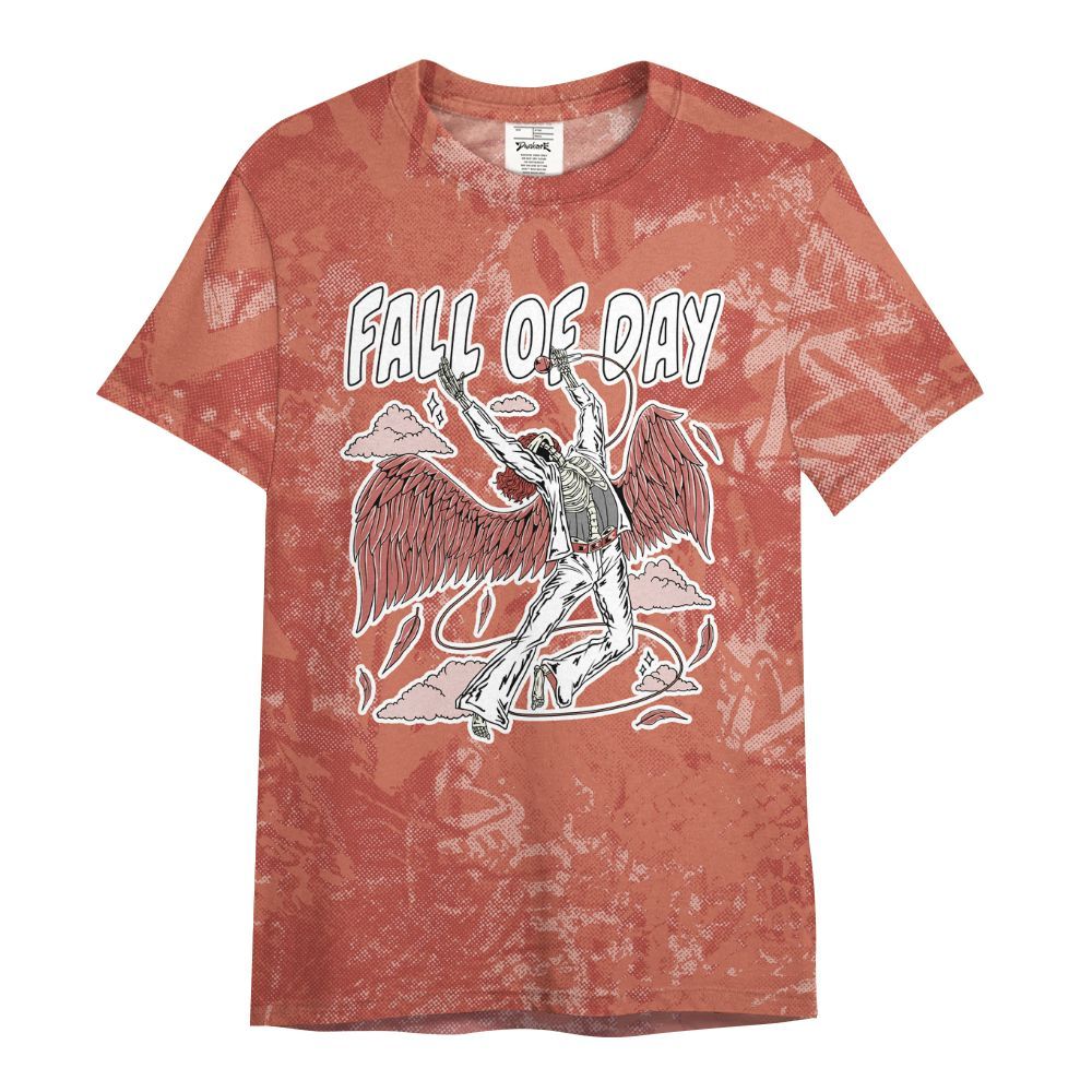 Shirt To Match Dune Red 13s - Fall Of Days Skeleton Heart All Over Print