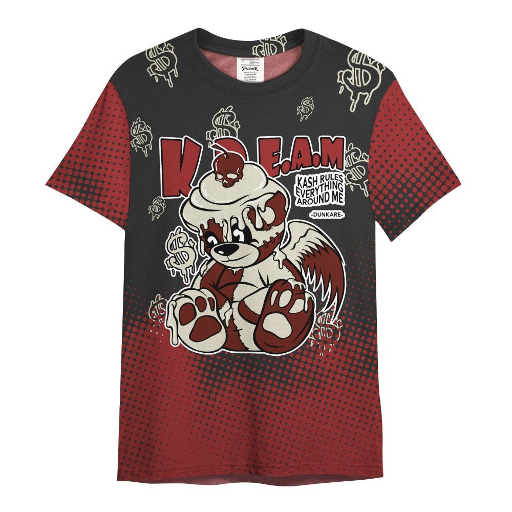 Shirt To Match High 85 Bred 1s - Loot Bear Unique Drip All Over Print