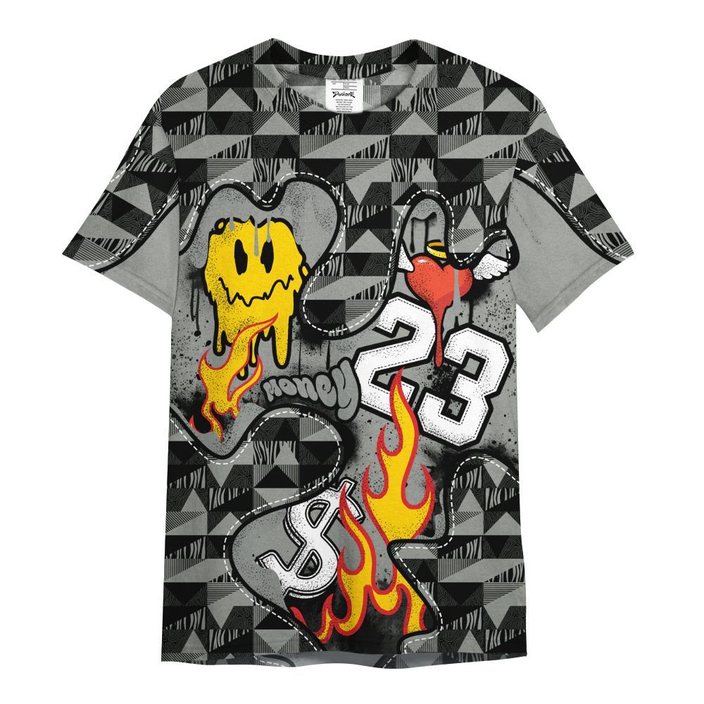 Shirt To Match Paris Olympics 4s - 23 Smile Burning Heart All Over Print