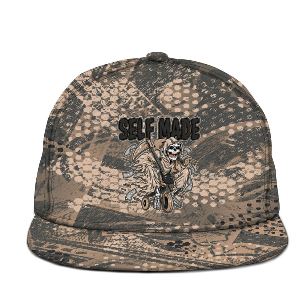 Snapback To Match Kobe 9 EM Mamba - Self Make Skeleton Banknotes Art Graphic