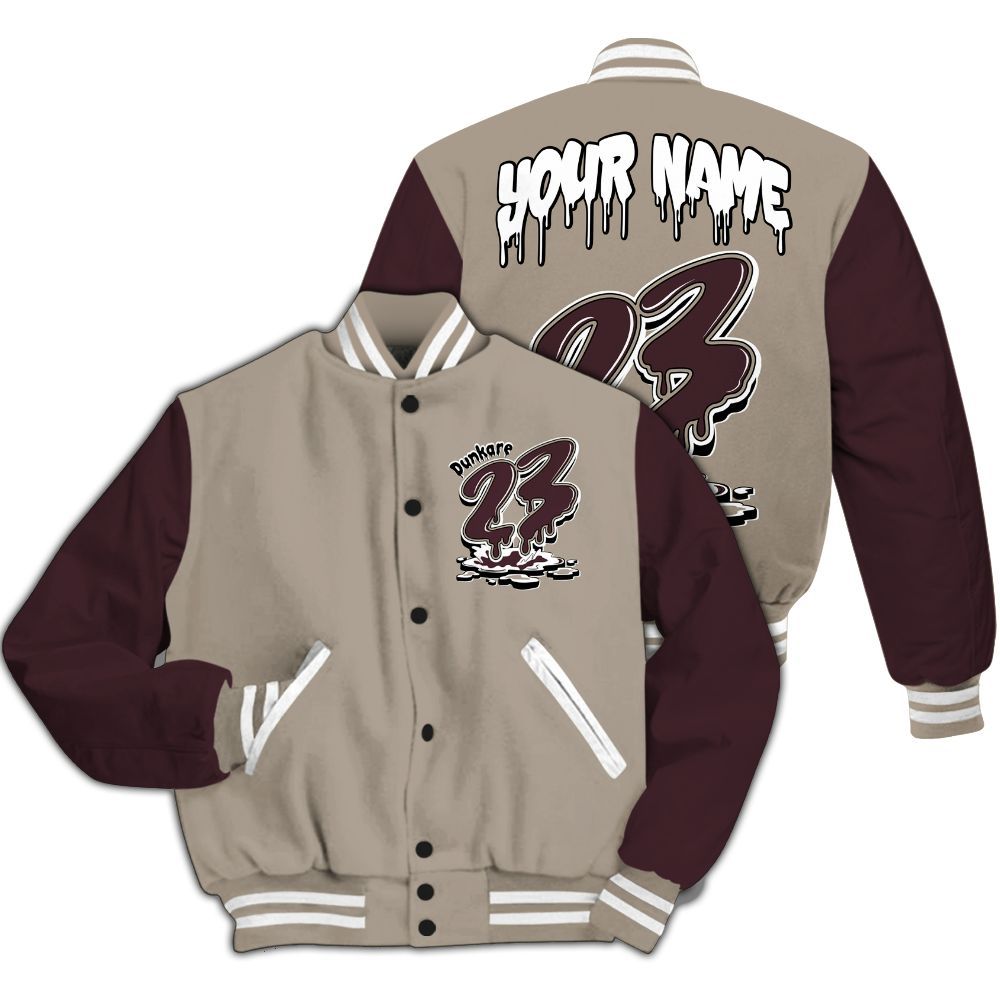 Varsity Jacket To Match AMM Retro Phantom 4s - Custom Name 23 Drip All Over Print