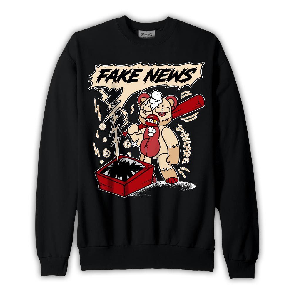 Sweatshirt To match Dunk Low Strawberry Waffle Sweatshirt - False News Hugz Graphic