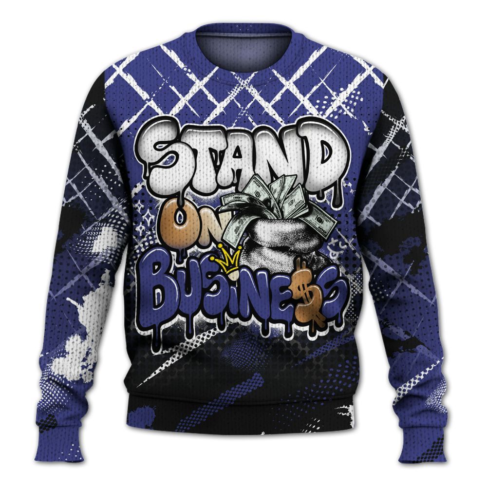 Sweater To Match JM Pro Black Concord - Halftone Stand Business Dripping Graphic