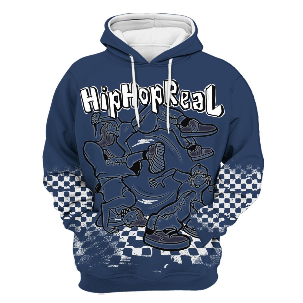 Hoodie To Match Low 85 Metallic Blue 1s - Feel Life Street Style All Over Print