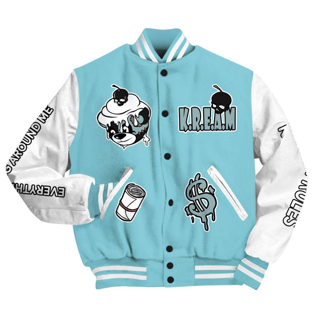Varsity Jacket To Match Low Legend Blue 11s - Loot Bear All Over Print