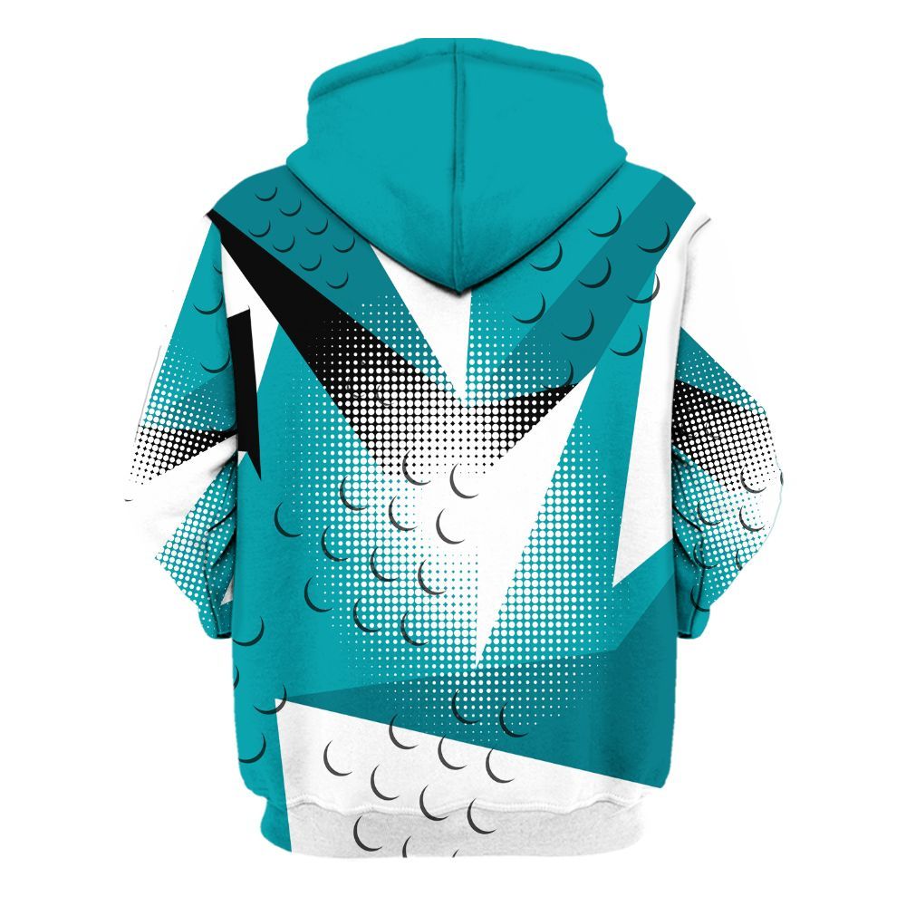 Hoodie To Match Air Griffey Max Aquamarine 1s - Poly Custom Name Number 23 5s All Over Print