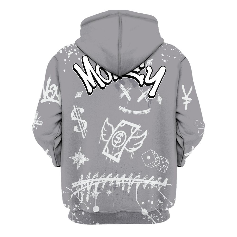 Hoodie To Match Low Cement Grey 11s - Everybody Paid In Full Crayon All Over Print