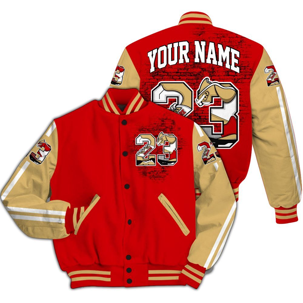 Varsity Jacket To Match Ja 2 Halloween - Custom Name Number 23 5s All Over Print