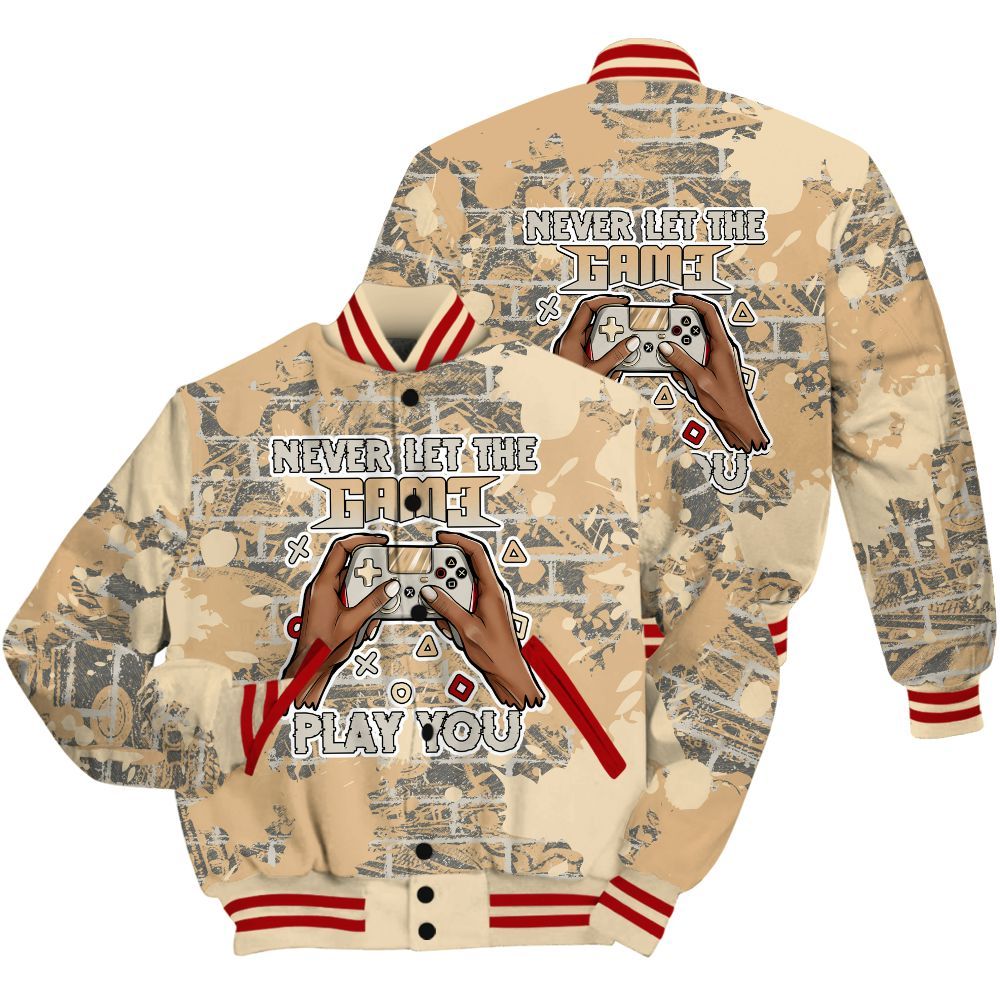 Varsity Jacket To Match Dunk Low Strawberry Waffle Shirt - PlayGame Human Brick All Over Print