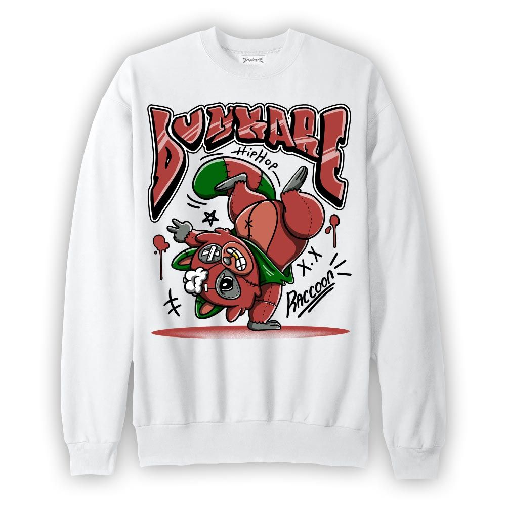 Sweatshirt To match Dune Red 13s Sweatshirt - Freestyle Hip Hop Raccoon Graphic 1505 DNY
