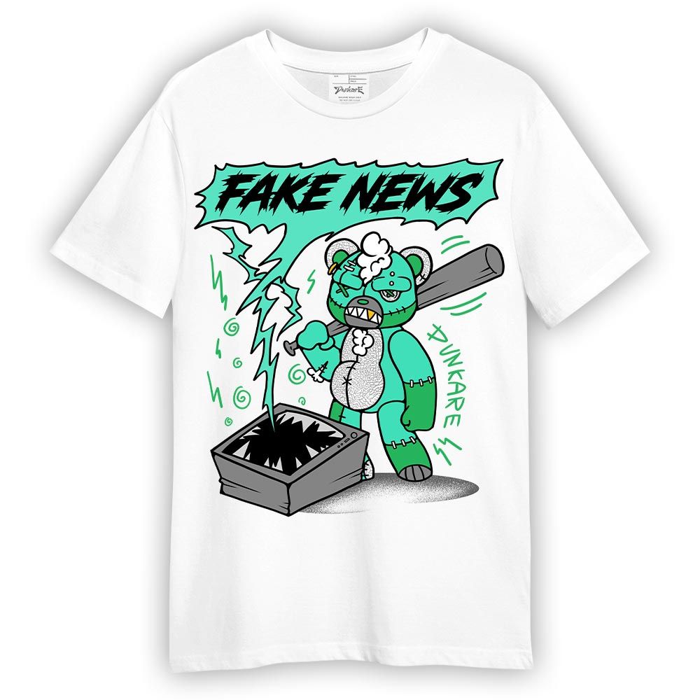 Shirt To Match Black Green Glow 3s T-- False News Hugz T-Shirt Unisex