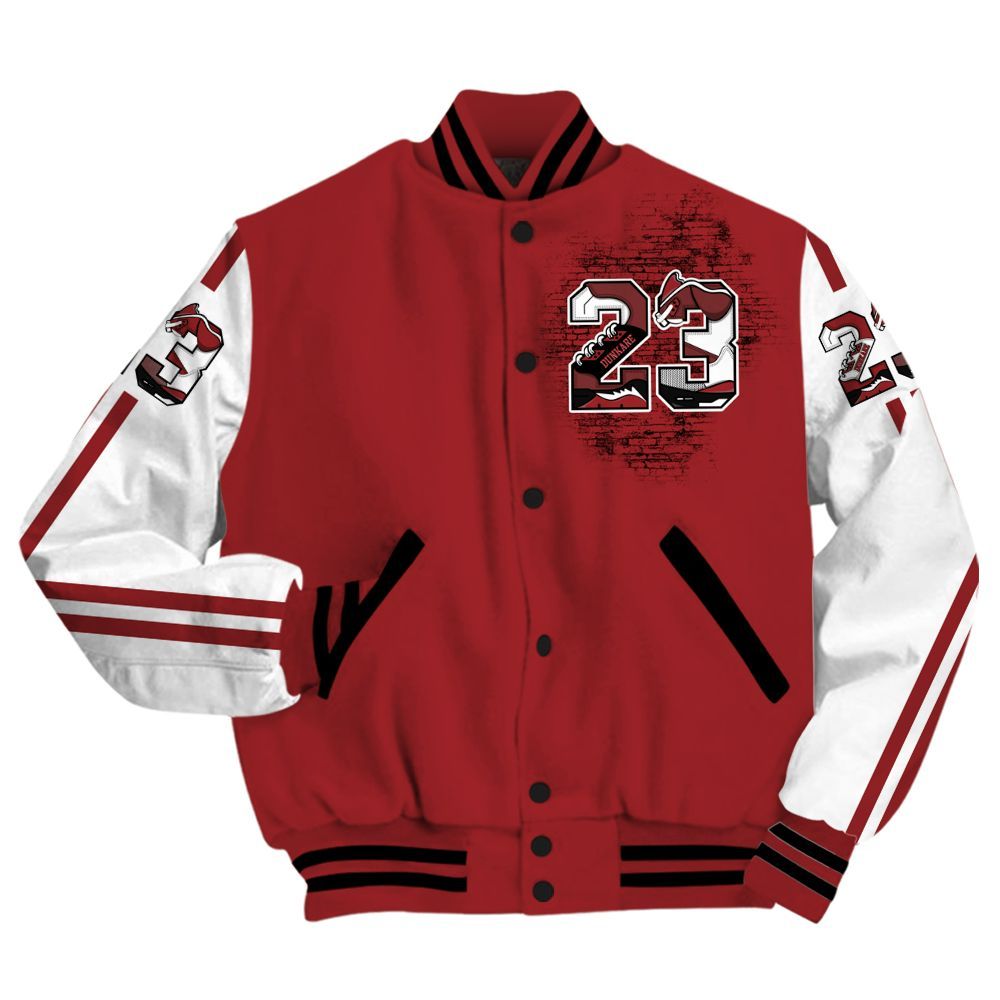 Varsity Jacket To Match Alternate Flu Game 12s - Custom Name Number 23 5s All Over Print