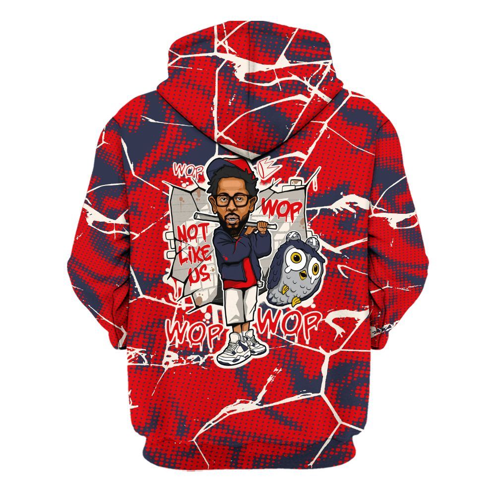 Hoodie To Match Low OG Howard University 1s - None Like ComptonCity Graphic Crack All Over Print