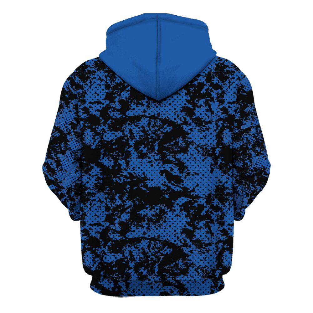 Hoodie To Match Low Space Royal 11s - Show Me The Money Retro All Over Print