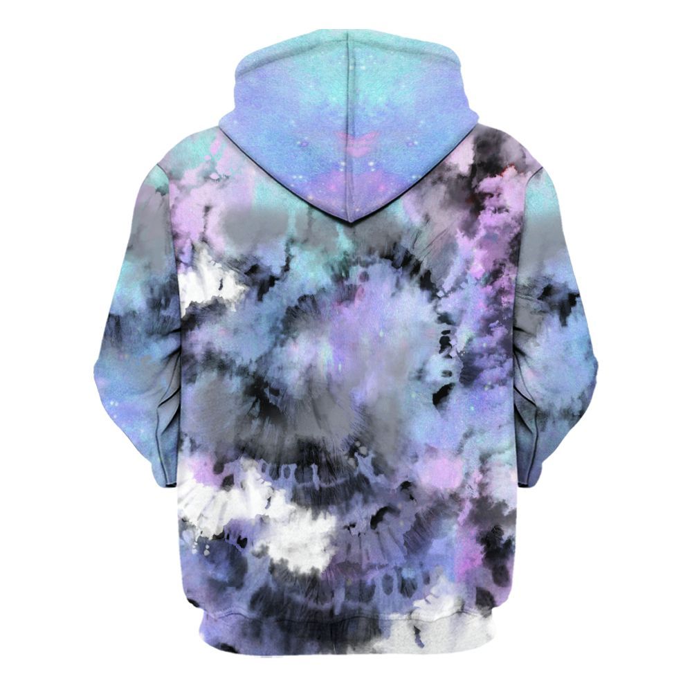 Hoodie To Match Zen Master 4s - God Blessed Tie Dye All Over Print