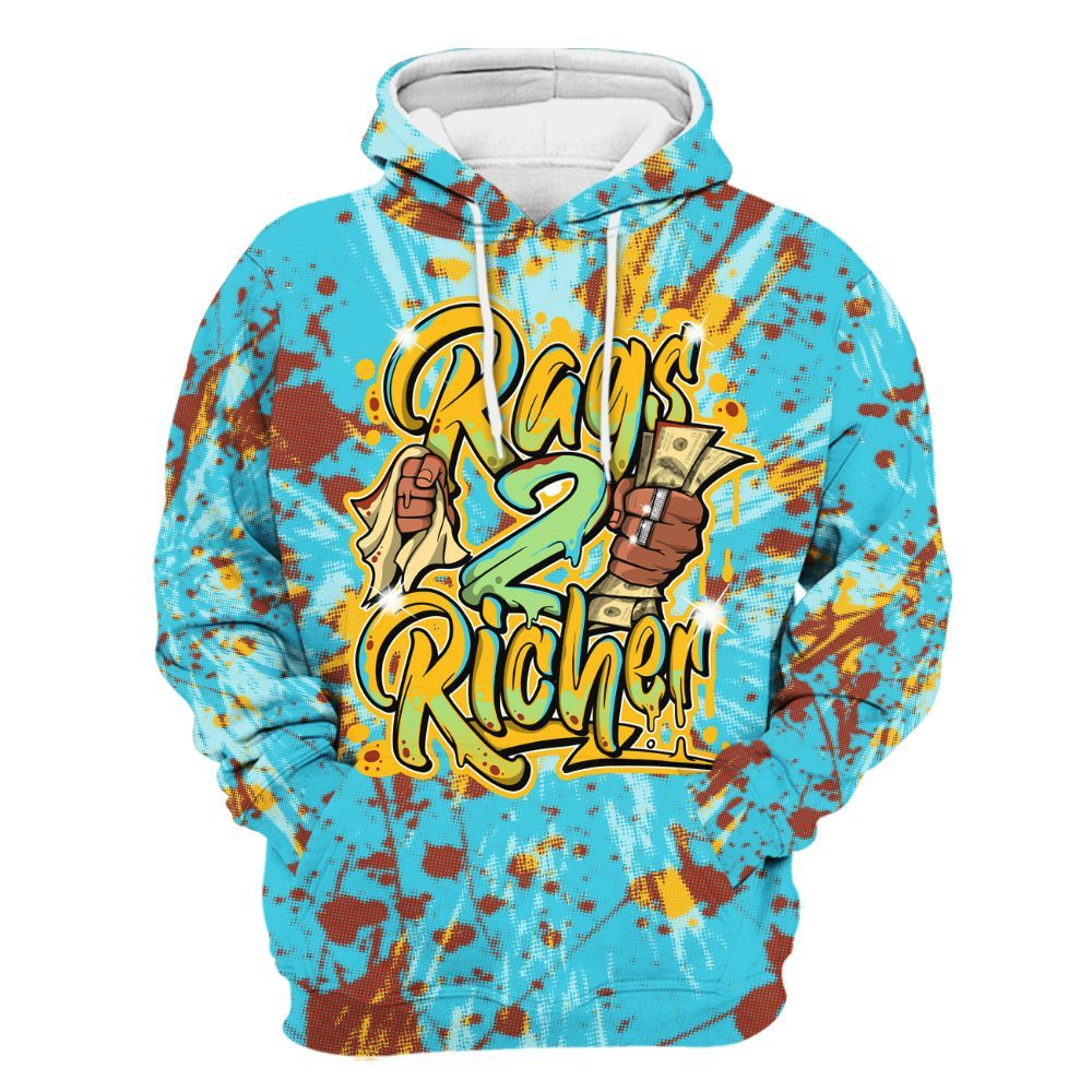 Hoodie To Match SB Dunk Di'Orr Greenwood - Rag 2 Rich Graphic Luxury All Over Print