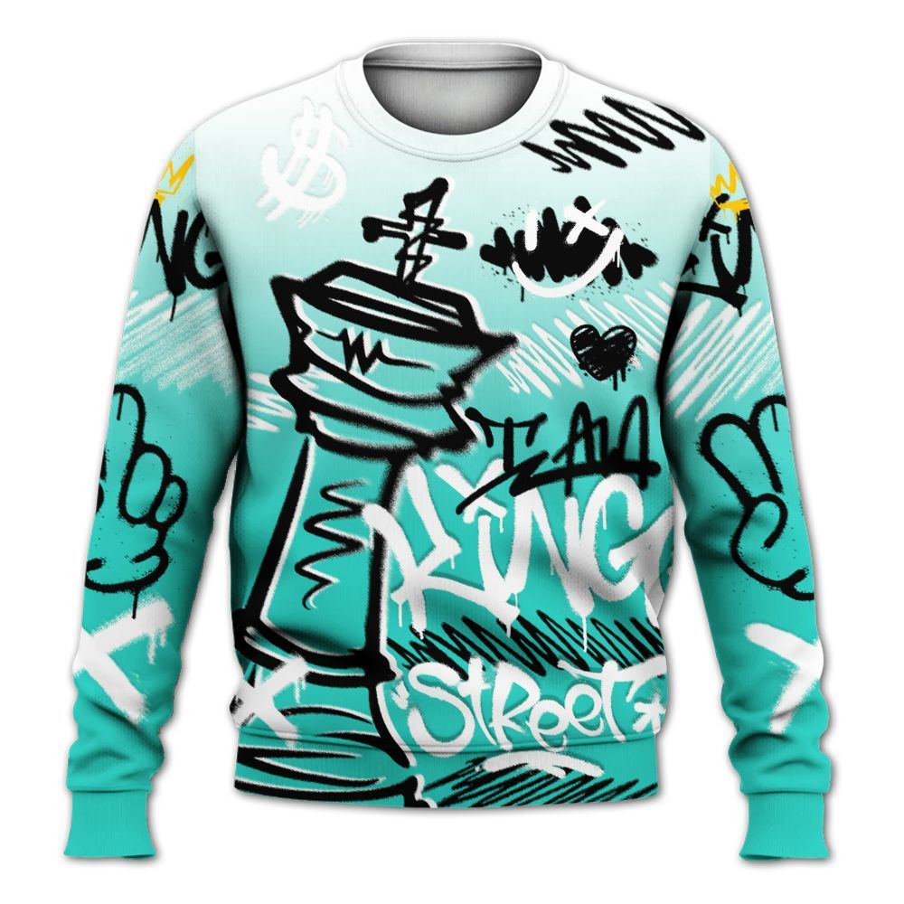 Sweatshirt To Match Dunk Low Clear Jade - Street King Chess Streetwear All Over Print