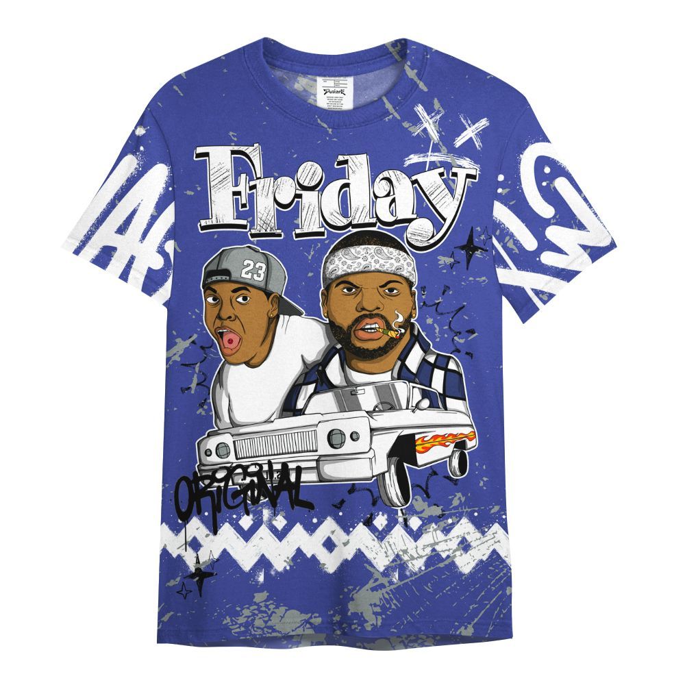 Shirt To Match Shox TL Royal - Friday Sneaker Crayon All Over Print